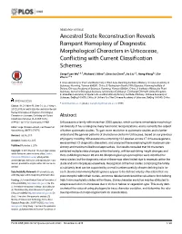 Ancestral State Reconstruction Reveals Rampant Homoplasy of Diagnostic Morphological Characters in Urticaceae, Conflicting with Current Classification Schemes