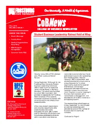 Cob Newsletter Volume 6, Issue 1