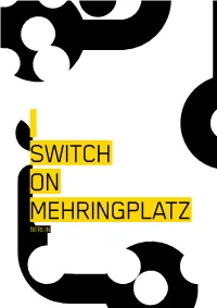 SWITCH on Mehringplatz BERLIN This Is One in a Series of 6 Brochures About the Project Euler