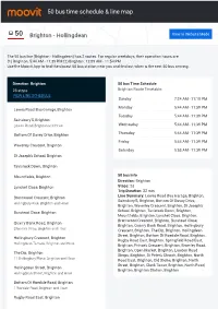 50 Bus Time Schedule & Line Route