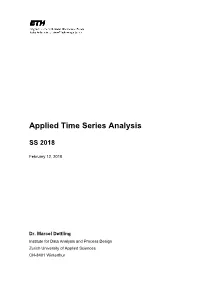 Applied Time Series Analysis