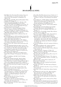 Biographical Index