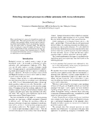 Detecting Emergent Processes in Cellular Automata with Excess Information