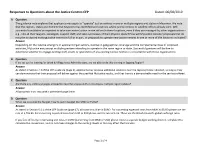 Responses to Questions About the Justice Centres CFP Dated: 06/08/2019
