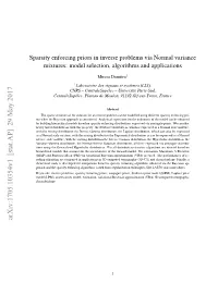 Sparsity Enforcing Priors in Inverse Problems Via Normal Variance