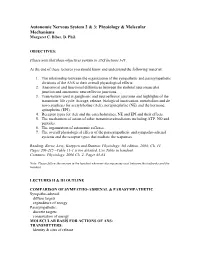 Autonomic Nervous System 2 & 3
