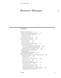 Resource Manager