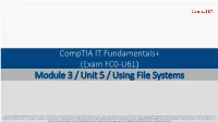 Using File Systems