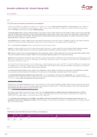 CDP Score Report – Climate Change 2020