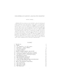 Foundations of Euclidean Constructive Geometry
