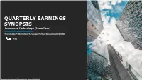 Insurtech Q4 2019 Earnings Call Synopsis
