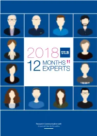 Research Communication Unit Université Libre De Bruxelles a Scientific Perspective for 12 Events in 2018