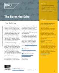 The Berkshire Echo WHAT’S ON