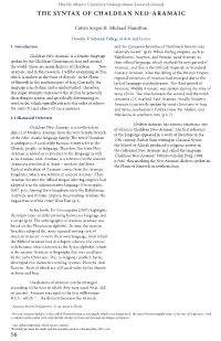 The Syntax of Chaldean Neo-Aramaic