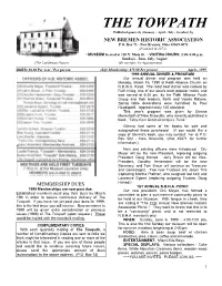 THE TOWPATH Published Quarterly (January - April - July - October) By