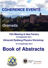 COHERENCE Book of Abstracts