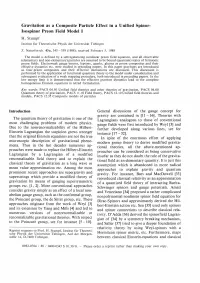 Isospinor Preon Field M Odel I H. Stumpf Institut Für Theore