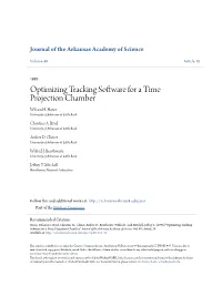 Optimizing Tracking Software for a Time Projection Chamber Wilson H