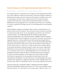 Predictive Measures for the High Value Decision Maker of the Future by Jordan Peterson, Associate Professor of Psychology, University of Toronto