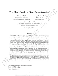 The Flash Crash: a New Deconstruction∗