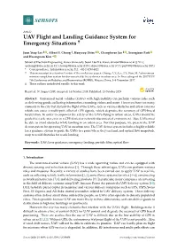 UAV Flight and Landing Guidance System for Emergency Situations †