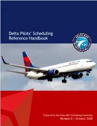 Delta Pilots' Scheduling Reference Handbook