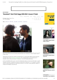'Homeland': René Ifrah Happy with Bibi'...SIVE] : Entertainment : Design & Trend