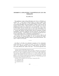 “One-System” Conception of Law and Morality