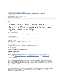 Precipitation and Growth of Barite Within Hydrothermal Vent Deposits