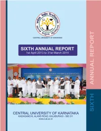 Sixth Annual Report
