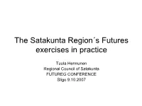The Satakunta Region's Futures Exercises in Practice