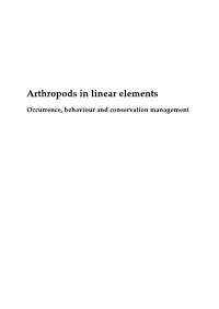Arthropods in Linear Elements
