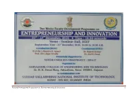 Faculty Development Programme on Entrepreneurship & Innovation 1