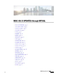 MAC-OS-X-UPDATES Through MYSQL
