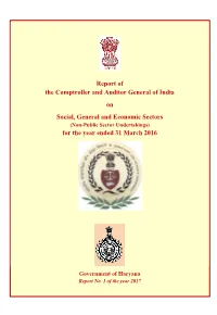 Haryana Report No