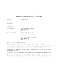 Proposed Hrs Documentation Record