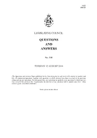 Questions & Answers Paper No