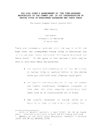 Sir Ninian Stephen Lecture 2003