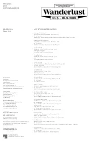 8 List of Exhibited Works 08.05.2018