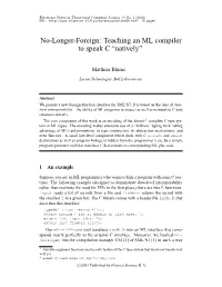 No-Longer-Foreign: Teaching an ML Compiler to Speak C “Natively”