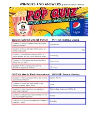 NORTHTOWNE WINNERS and ANSWERS Copy