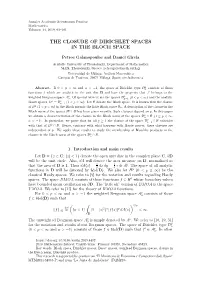 The Closure of Dirichlet Spaces in the Bloch Space