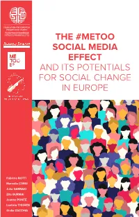 The #Metoo Social Media Effect and Its Potentials for Social Change in Europe