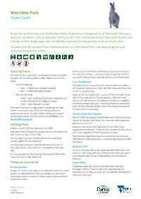 Werribee Park Visitor Guide
