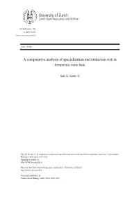 'A Comparative Analysis of Specialization