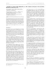 A Review on the Maori Research As the Unique Language