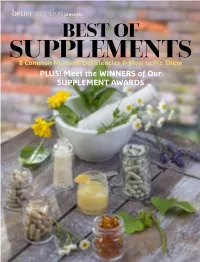 BEST of SUPPLEMENTS 8 Common Nutrient Deficiencies & How to Fix Them PLUS! Meet the WINNERS of Our SUPPLEMENT AWARDS Biosilusa.Com