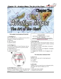 Chapter 10 – Aviation Maps: the Art of the Chart