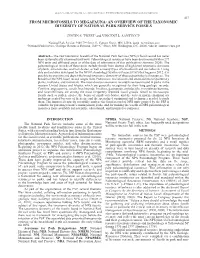 From Microfossils to Megafauna: an Overview of the Taxonomic Diversity of National Park Service Fossils