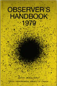 Observer's Handbook 1979